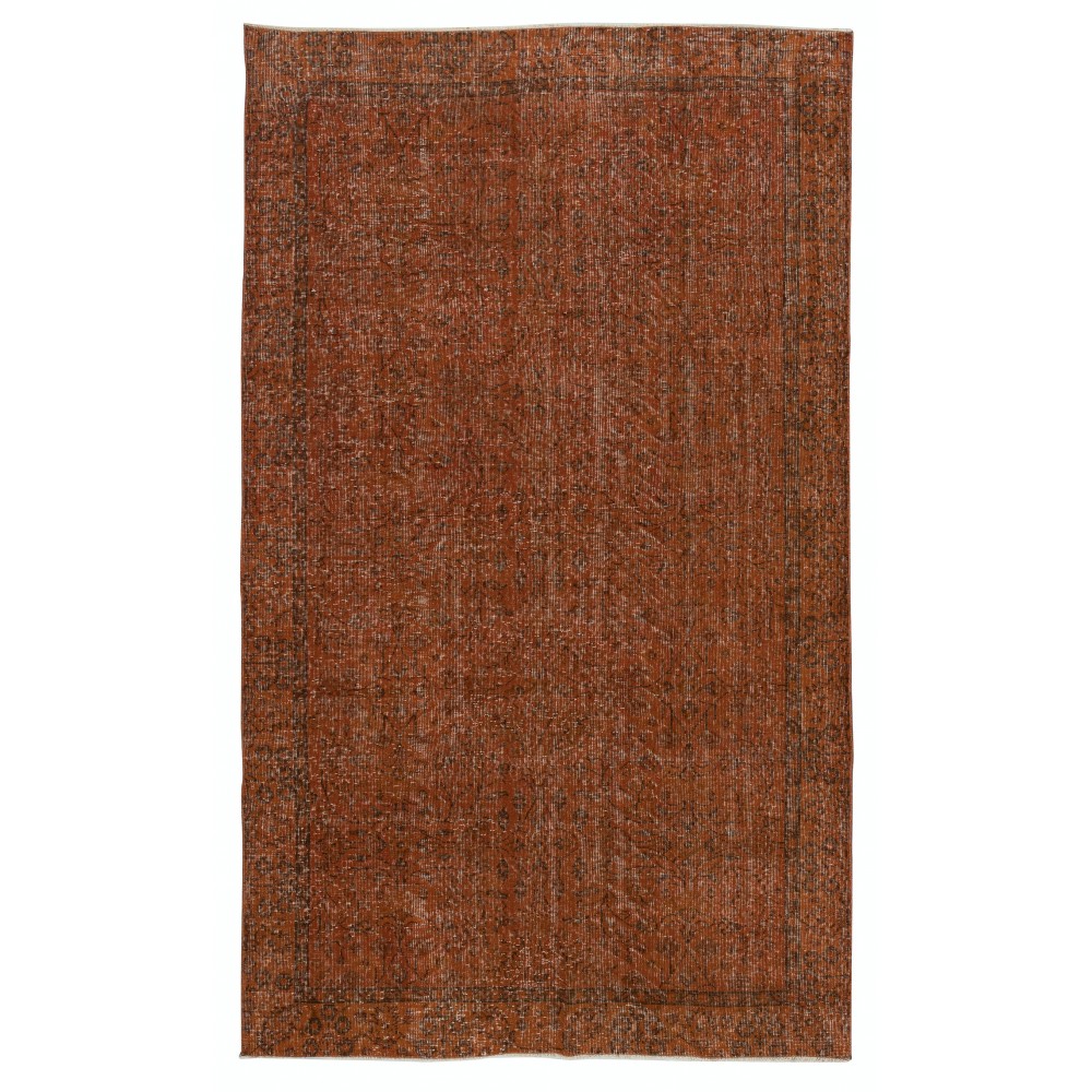 Handmade Area Rug for Kids Room. Orange Living Room Rug. Modern Bedroom Rug