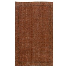 Handmade Area Rug for Kids Room. Orange Living Room Rug. Modern Bedroom Rug