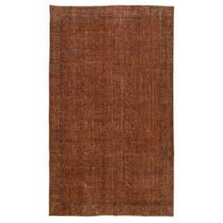 Handmade Area Rug for Kids Room. Orange Living Room Rug. Modern Bedroom Rug