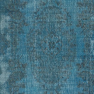 Contemporary Handmade Blue Color Area Rug, Shabby Chic Turkish Floor Covering Contemporary Handmade Blue Color Area Rug, Shabby Chic Turkish Floor Covering