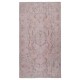 Soft Pink Color Anti-bacterial Wool Area Rug. Hand Knotted Turkish Rug