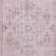 Modern Area Rug in Light Pink, Handwoven and Handknotted in Turkey