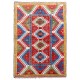 Reproduction of an antique Caucasian Bordjalou Kazak Rug. 100% wool, natural dyes