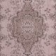 Vintage Handmade Turkish Area Rug redyed in Soft Pink Color for modern interiors