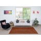 Hand-Made Floor Rug from Turkey. Orange Color Re-Dyed Area Rug