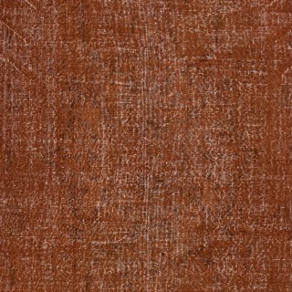 Hand-Made Floor Rug from Turkey. Orange Color Re-Dyed Area Rug