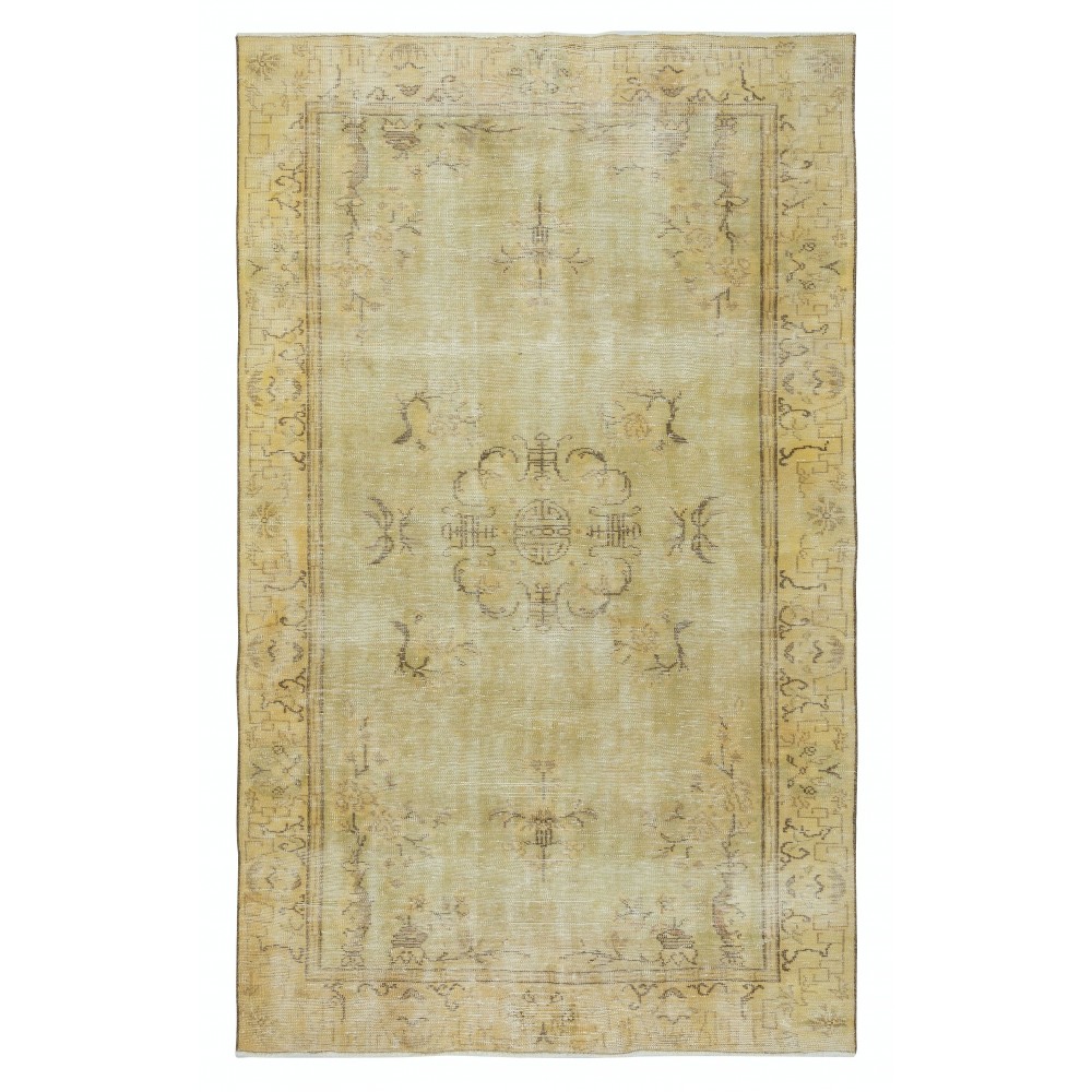 Vintage Art Deco Design Handmade Area Rug for Living Room and Dining Room