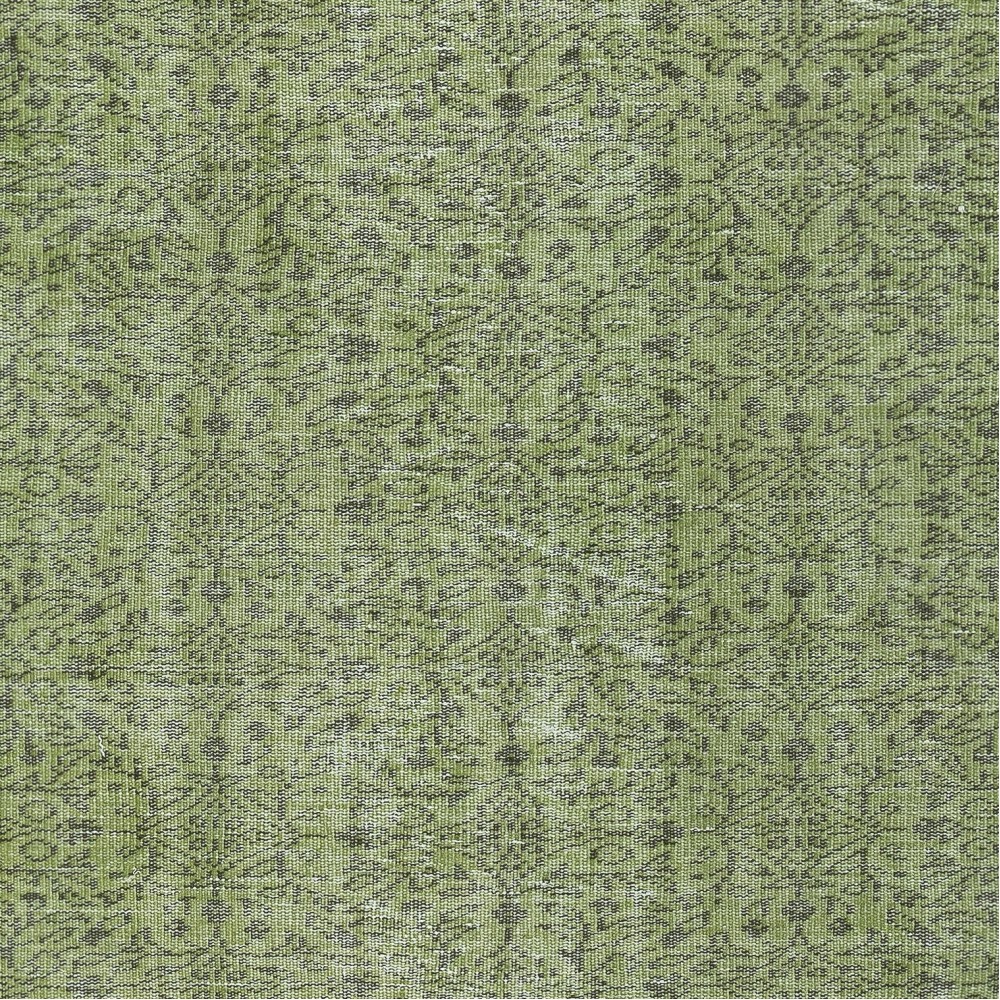 Modern Area Rug in Green, Hand-woven and Hand-knotted in Turkey