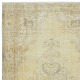 Rustic Unique Handmade Area Rug, 1960s Sun Faded Turkish Carpet