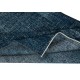 Handmade Turkish Wool Area Rug in Navy Blue. Room Size Floor Covering