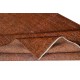Handmade Turkish Wool Area Rug Re-Dyed in Orange for Modern Interiors
