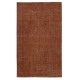 Handmade Turkish Wool Area Rug Re-Dyed in Orange for Modern Interiors