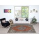 Hand knotted Vintage Turkish Wool Area Rug with Medallion Design