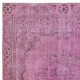 Handmade Area Rug for Kids Room. Pink Living Room Rug. Modern Bedroom Rug