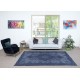 Modern Medallion Design Area Rug in Blue, Hand-woven and Hand-knotted in Turkey