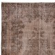 Brown Handmade Turkish Area Rug for Modern Interiors