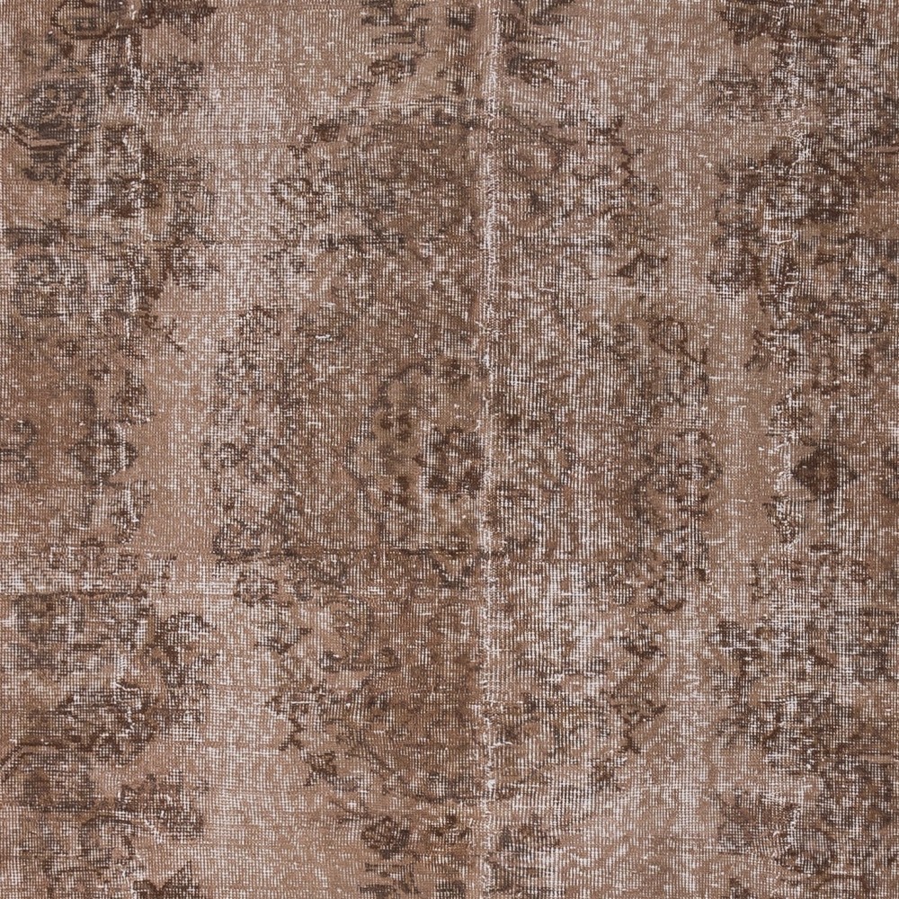 Brown Handmade Turkish Area Rug for Modern Interiors