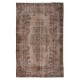 Brown Handmade Turkish Area Rug for Modern Interiors