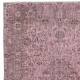 Modern Wool Area Rug. Handmade in Turkey. Pink Color Living Room Rug