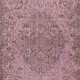 Modern Wool Area Rug. Handmade in Turkey. Pink Color Living Room Rug
