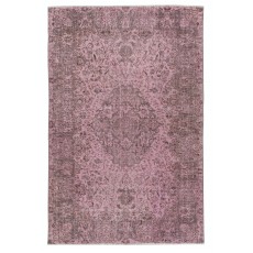 Modern Wool Area Rug. Handmade in Turkey. Pink Color Living Room Rug