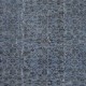 Decorative Blue Color Handmade Turkish Wool Area Rug with Flower Design