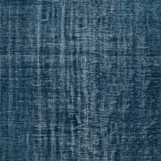 Hand Knotted Solid Navy Blue Color Area Rug, Modern Handmade Turkish Floor Covering