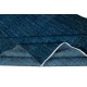 Solid Blue Area Rug for Modern Interiors, Handmade in Turkey