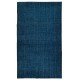 Solid Blue Area Rug for Modern Interiors, Handmade in Turkey