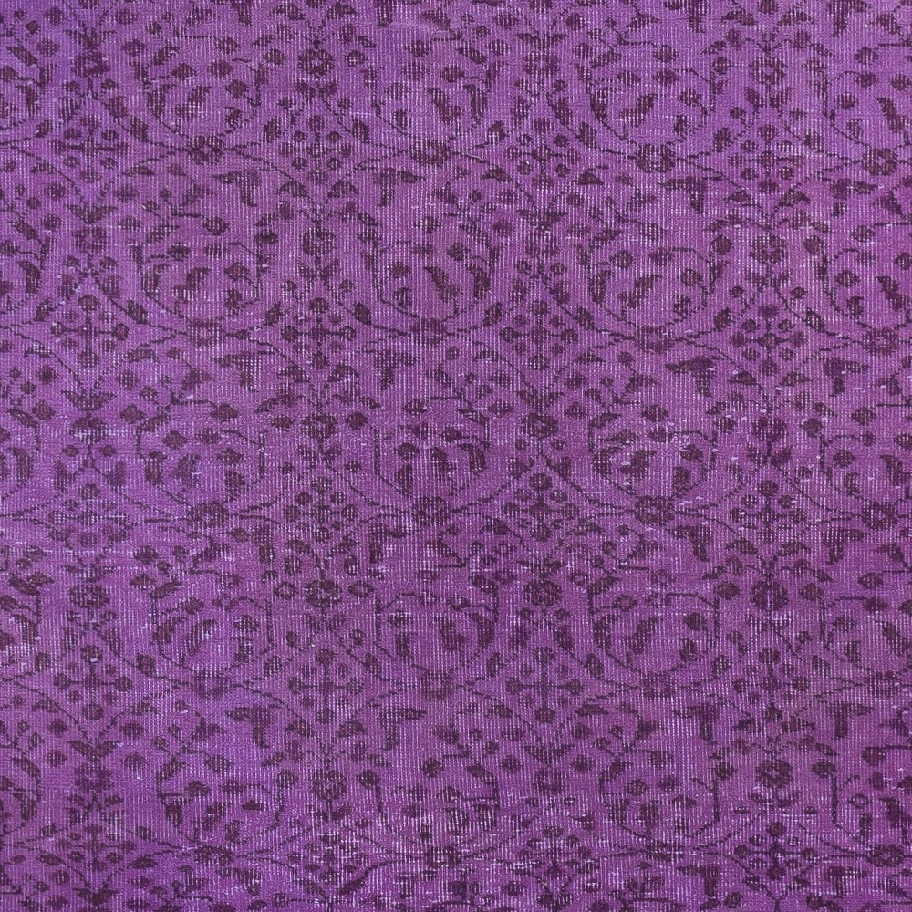 Modern Anti-bacterial Area Rug in Purple, Hand-Made in Turkey