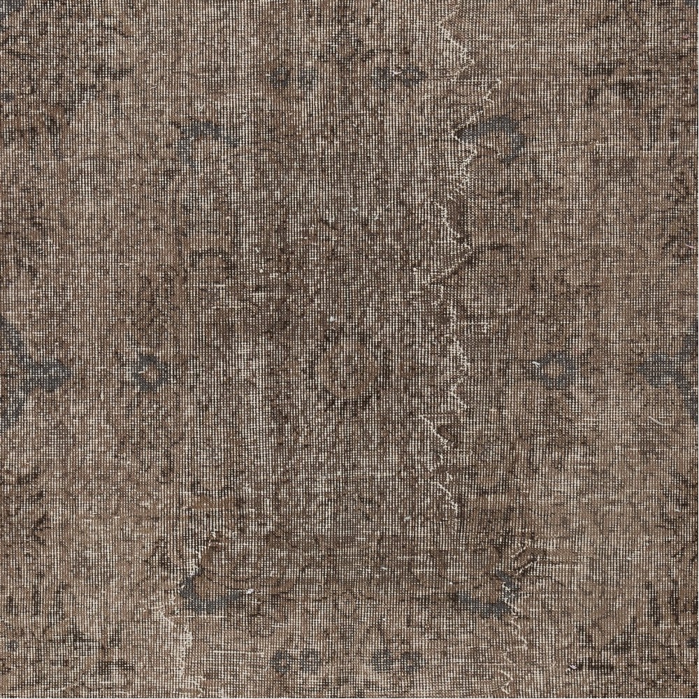 Modern Turkish Floor Rug in Brown Color. Hand Knotted Area Rug for Kitchen and Living Room