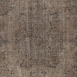 Vintage Turkish Rug in Brown Color. Hand Knotted Area Rug for Kitchen and Living Room