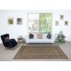 Handmade Bohemian Style Area Rug. Modern Brown Color Rug