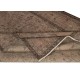 Handmade Bohemian Style Area Rug. Modern Brown Color Rug