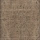 Handmade Bohemian Style Area Rug. Modern Brown Color Rug