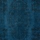 Navy Blue Color Handmade Turkish Area Rug for Contemporary Interiors