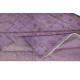 Vintage Handmade Turkish Area Rug redyed in Purple Color for modern interiors