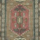 One of a kind Vintage Handmade Turkish Area Rug. 100% Wool