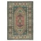 One of a kind Vintage Handmade Turkish Area Rug. 100% Wool