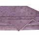 Vintage Handmade Turkish Area Rug redyed in Purple Color for modern interiors