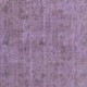 Vintage Handmade Turkish Area Rug redyed in Purple Color for modern interiors