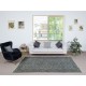 Contemporary Handmade Turkish Wool Area Rug in Stone Blue Color