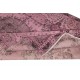 Modern Pink Color Over-Dyed Rug. Handmade Turkish Floor Rug. Bohemian Home Decor