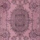 Modern Pink Color Over-Dyed Rug. Handmade Turkish Floor Rug. Bohemian Home Decor