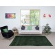 Modern Wool Area Rug in Dark Green. Hand-Knotted in Turkey