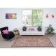 Modern Pink Color Area Rug. Handmade Turkish Floor Rug. Bohemian Home Decor