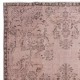 Modern Pink Color Area Rug. Handmade Turkish Floor Rug. Bohemian Home Decor