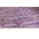 Handmade Anti-bacterial Rug, Purple Color Hand Knotted Turkish Rug