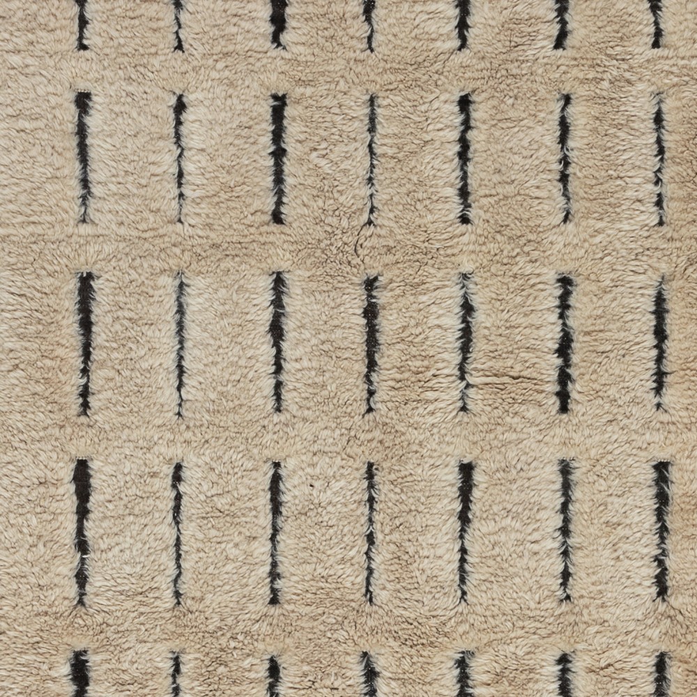 Handmade High and Low Pile Tulu Rug. Modern Turkish Shaggy Carpet
