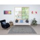 Contemporary Handmade Turkish Wool Area Rug in Light Blue
